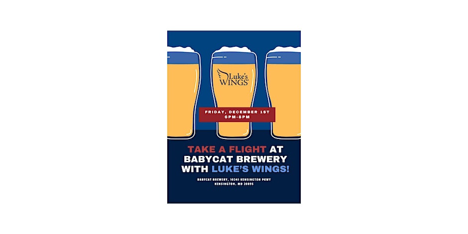 Take A Flight at BabyCat Brewery with Luke's Wings!